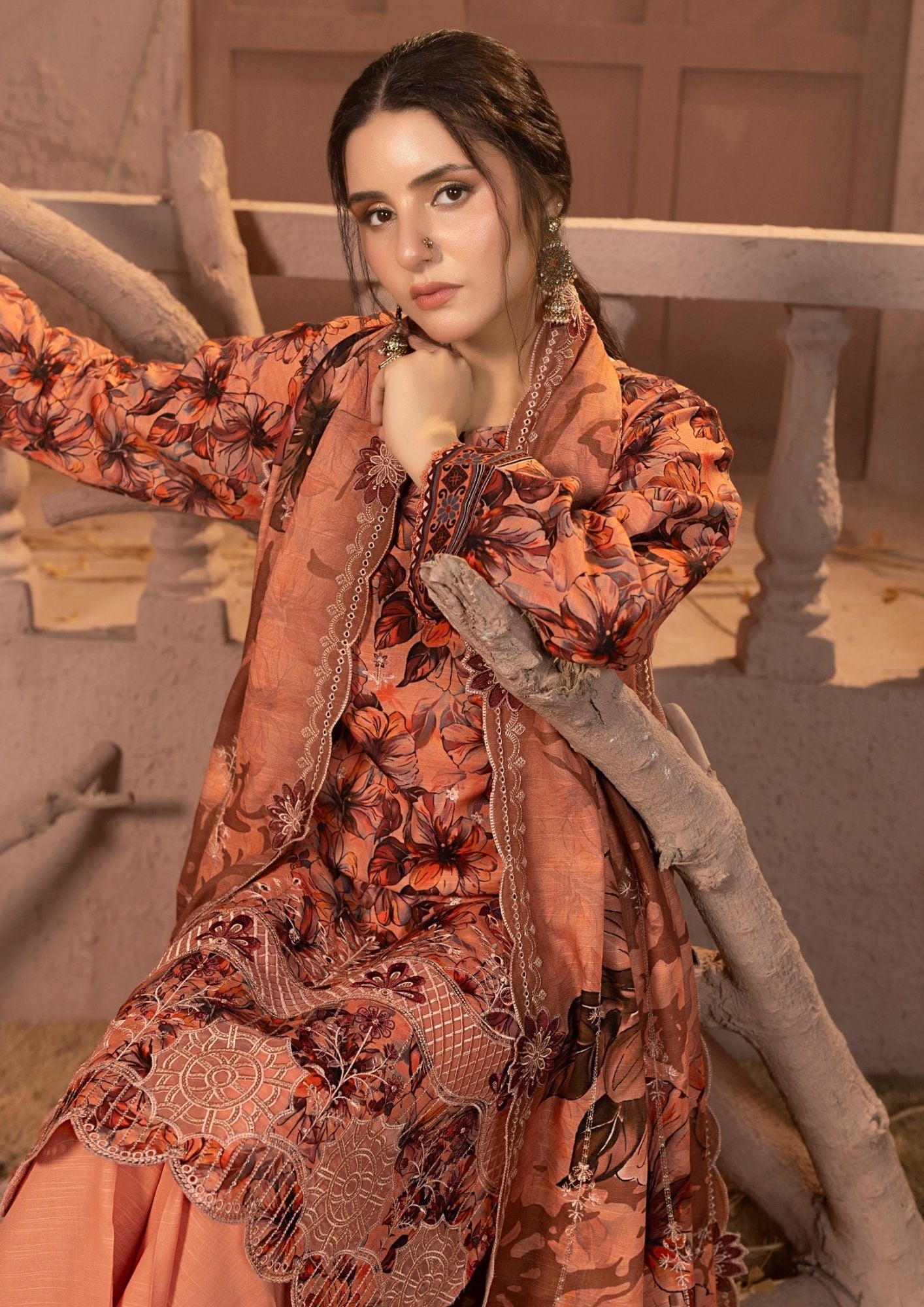 Khaddar 01 Exclusive Prints | Luxury Winter Embroidered Khaddar 3 Piec ...