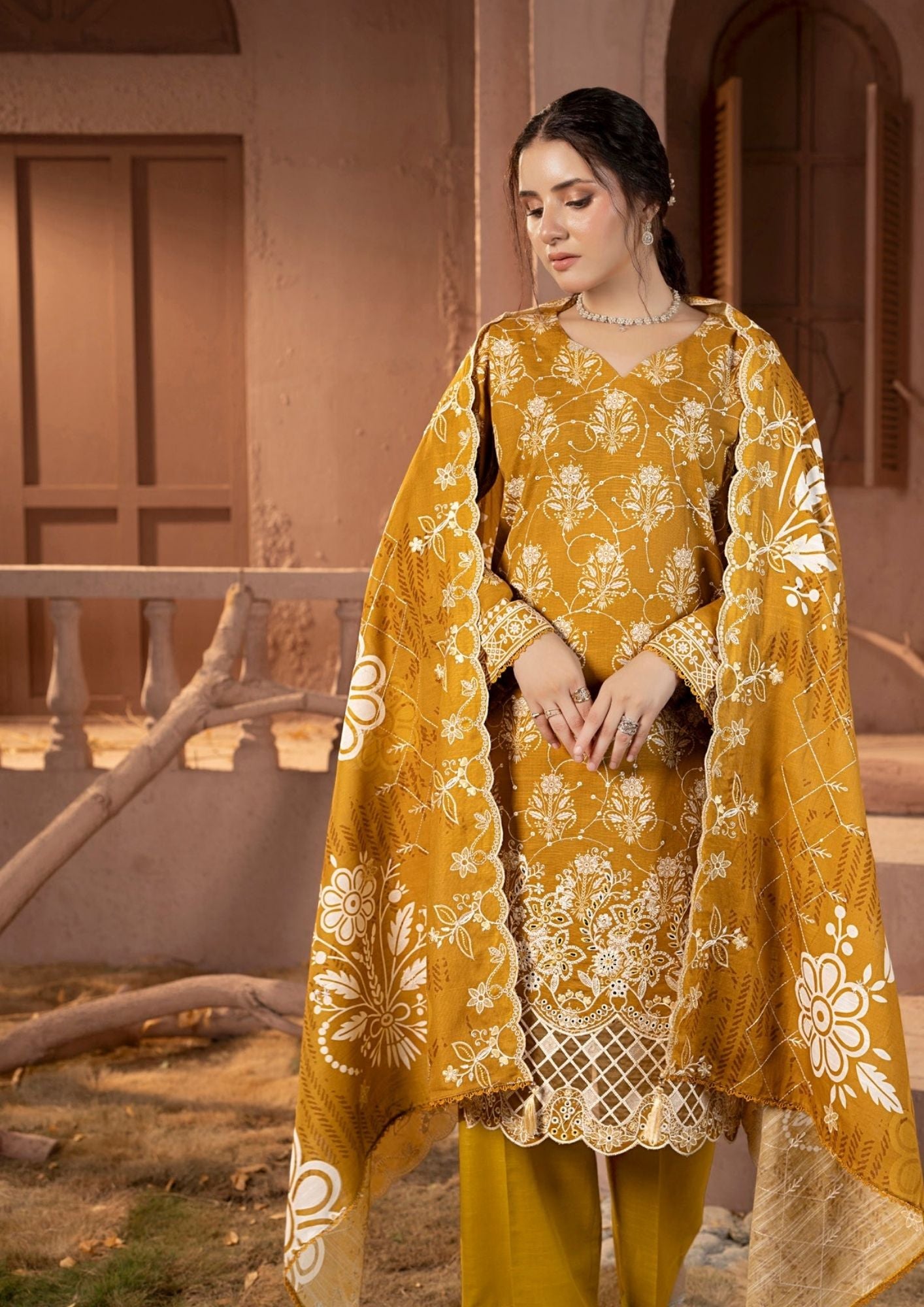 Khaddar 01 Exclusive Prints | Luxury Winter Embroidered Khaddar 3 Piec ...