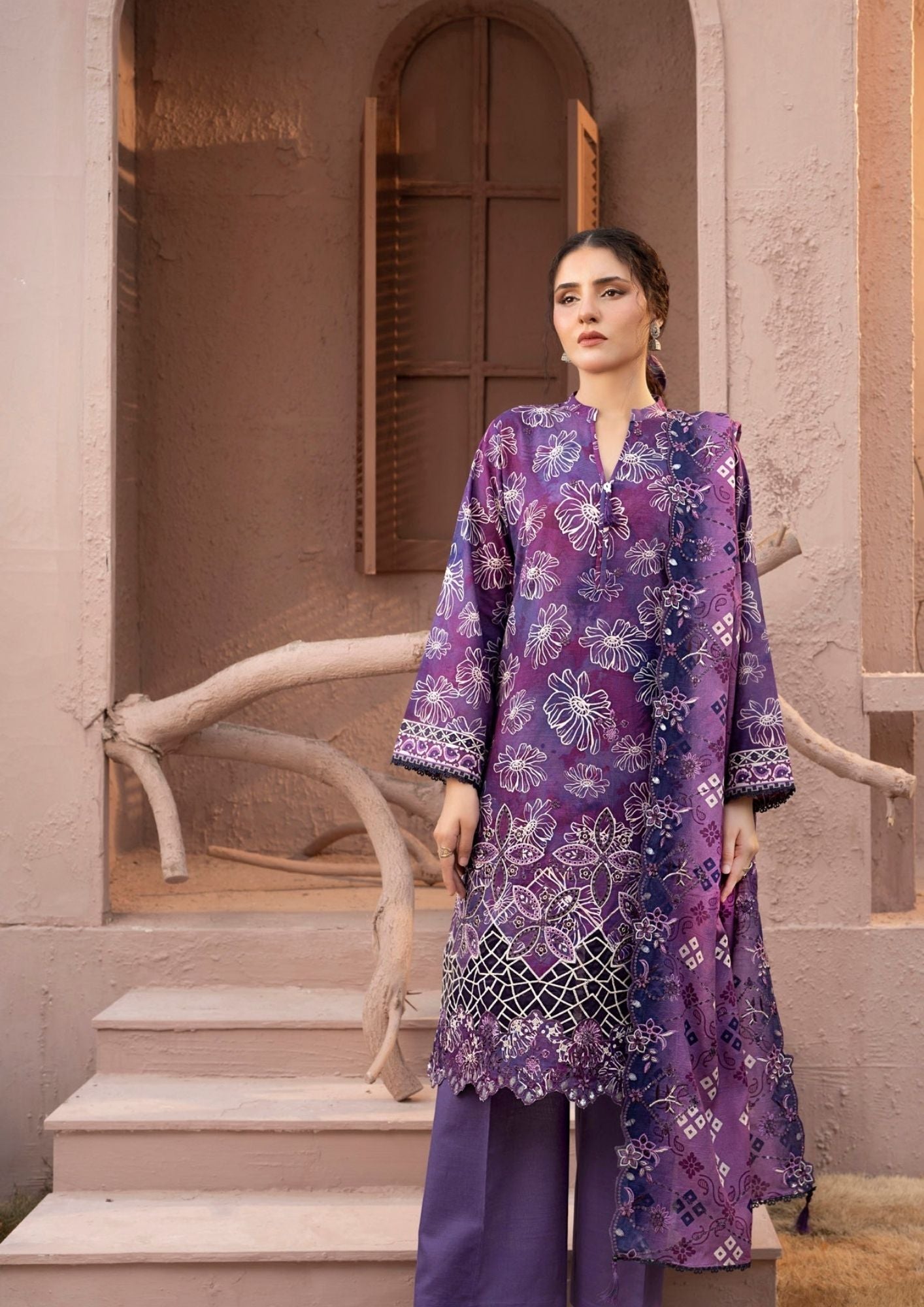 Khaddar 01 Exclusive Prints | Luxury Winter Embroidered Khaddar 3 Piec ...