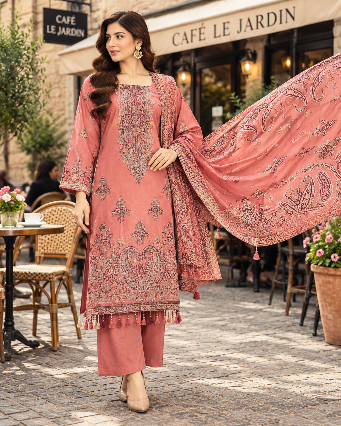 Florence Vol 01 | Luxury Sequins & Embroidered Lawn 3 Piece Suit – alhassan