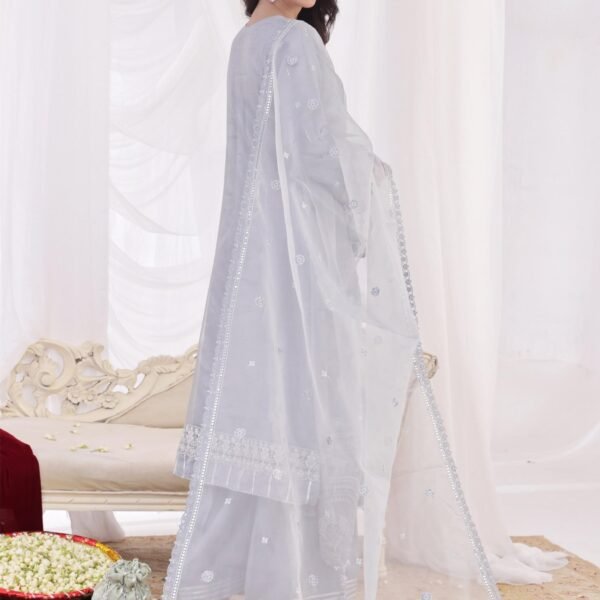 Jhoomar | Unstitched 3 Piece Luxury Embroidered Shisha Silk Organza Collection