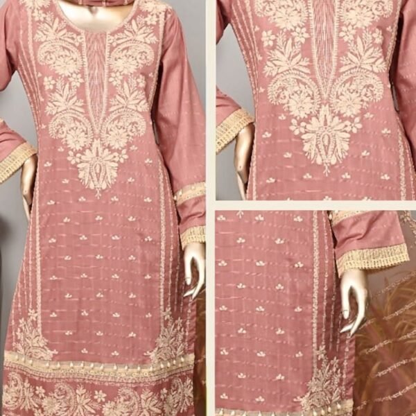 Pardesi Pure Lawn 03 Piece – Pink - Lawn Cotton Collection