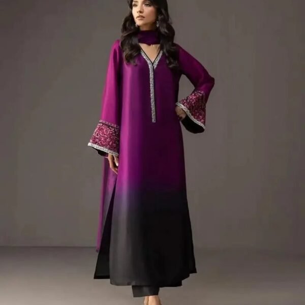 Zainab Chotani pure silk 03 Piece unstitched